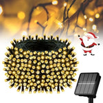 guirlande lumineuse solaire dorées clips noir moderne décoration extérieure ip65 pvc led festive jardin