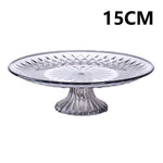 support gateau transparent relief geometrique vis classique grille tailles cupcakes desserts