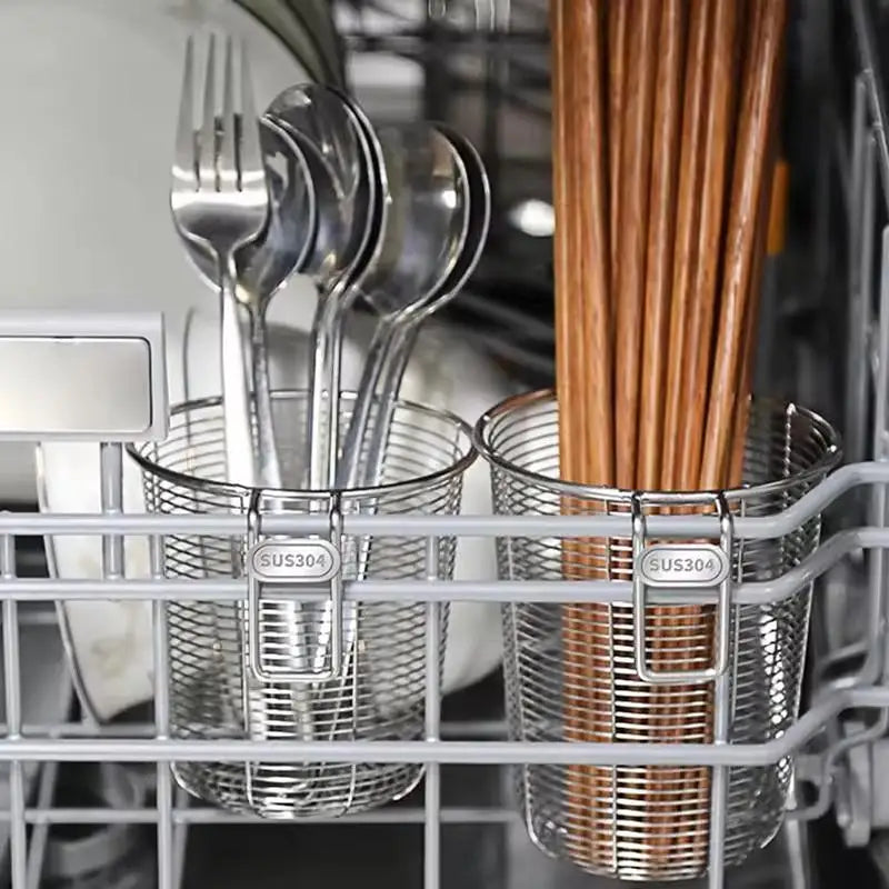paniers couverts filtre soupe argenté maille fine moderne anneaux métalliques étiquettes SUS 304 compatibles