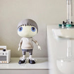 figurines animées grands yeux coiffures variées couleurs vives pack cadeau enfants modernes