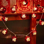 décoration festive lanternes chinoises rouge caractères chinois guirlande lumineuse éclairage noël nouvel an mariage