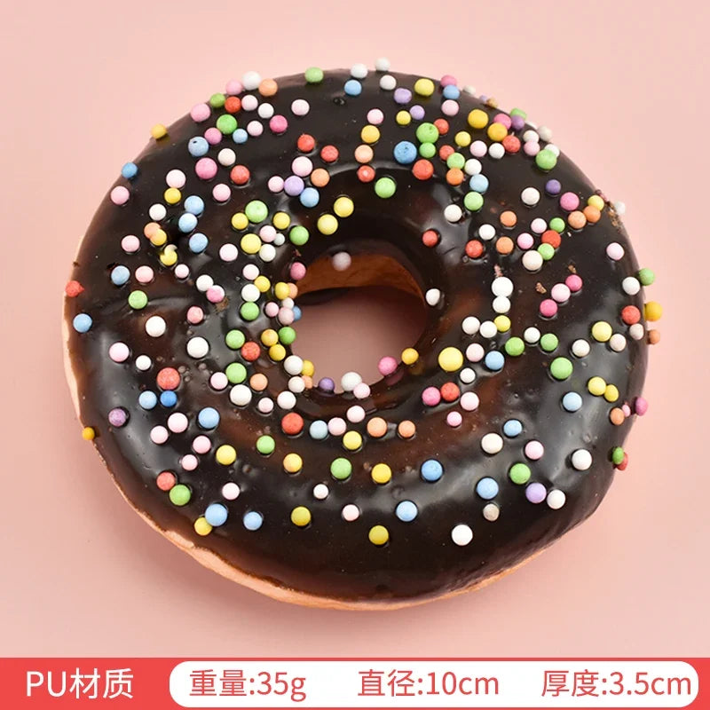 donuts artificiels réalistes orange vert noir blanc jaune multicolores occasion fête anniversaire noël mariage
