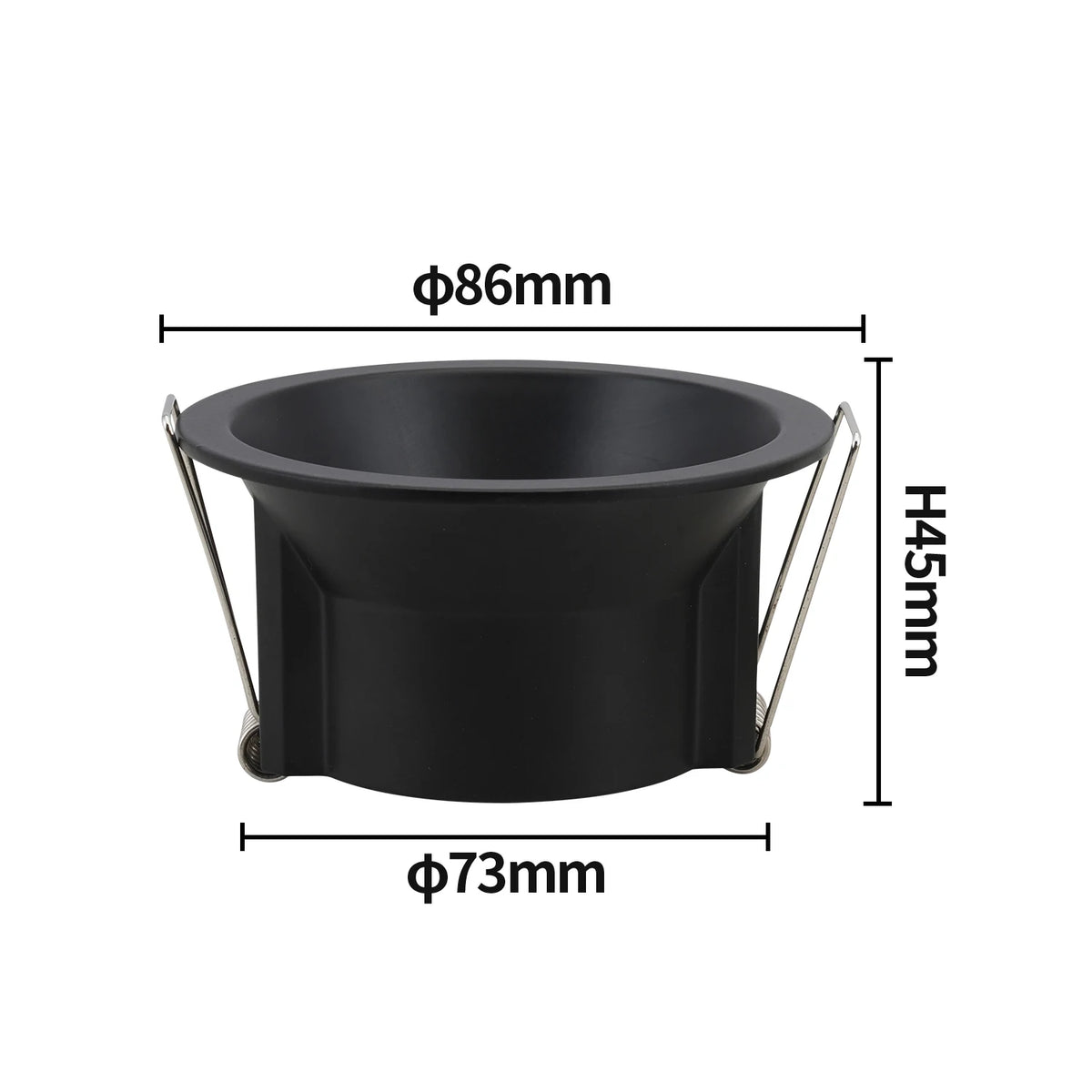 spot lumineux noir blanc moderne clip gu10 35mm aluminium mat