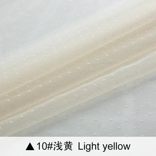 tulle polyester blanc rose noir rouge motifs points translucide textile bricolage fashion cute