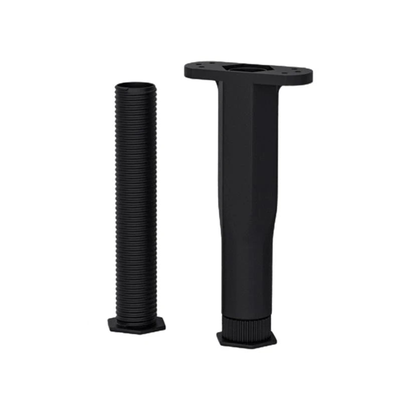 supports pieds réglables meuble noir incurvé moderne surface lisse fixations vis tige filetée adjustable