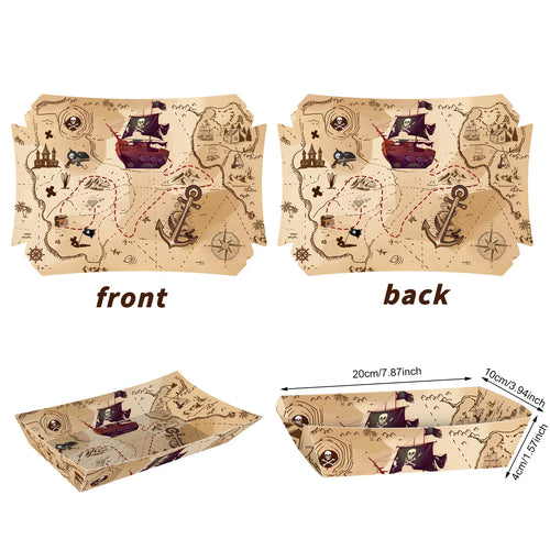 boîtes thème pirate carton pièces d'or fête anniversaire enfant décoration