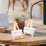 Ensemble de 5 supports de carte en bois pour décoration événementielle