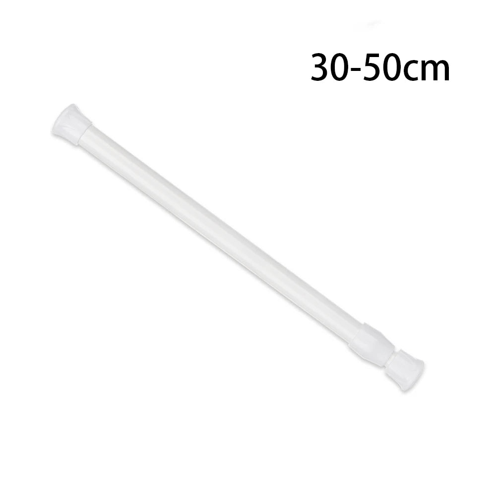 rideau télescopique extensible tige métal blanc moderne adhésif 30cm 50cm 40cm 70cm 50cm 90cm