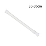 rideau télescopique extensible tige métal blanc moderne adhésif 30cm 50cm 40cm 70cm 50cm 90cm