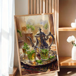 Décoration murale méditerranéenne théière style bohème