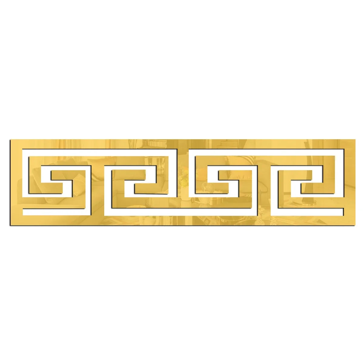 décoration murale adhésive miroir géométrique 12 pièces noir or argent modernes