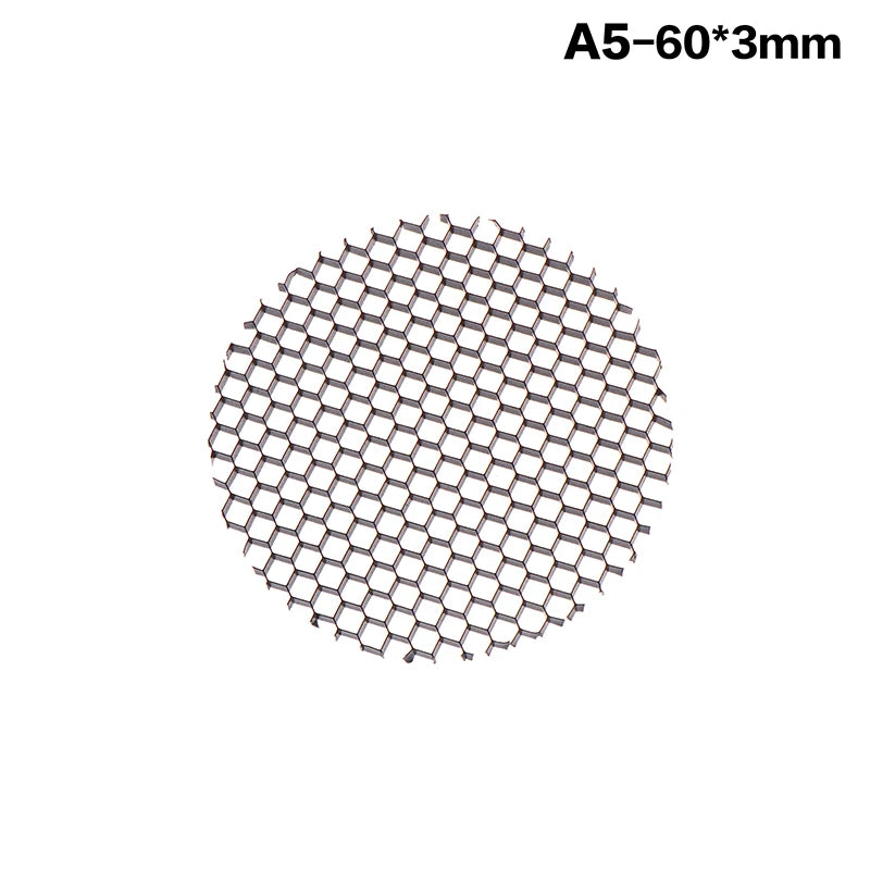 grille ventilation moderne noir maille nid d'abeille antiéblouissement aluminium opaquet fixations cachées