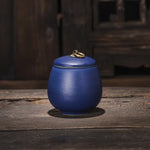 pot thé céramique classique poignée métallique couvercle texture grainée décoratif