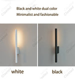 lampe murale réglable led moderne minimaliste blanc noir chambre cuisine salon