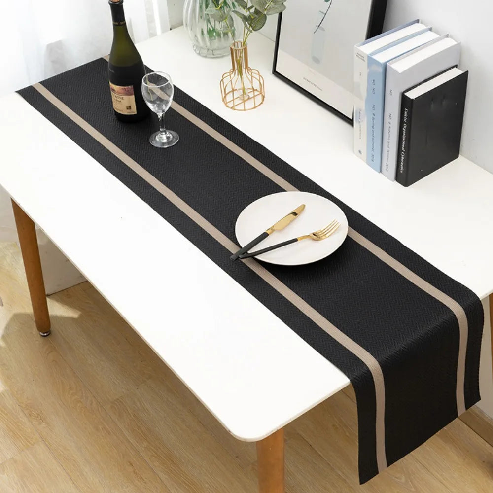 nappe table motif chevrons couleur beige gris blanc moderne rustique fêtes mariage resistant taches