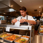 porte menu moderne métal blanc clips restaurant suspendre mur imperméable respectueux environnement