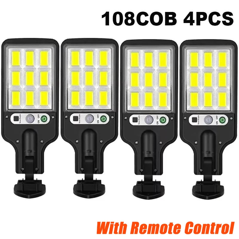 lampe rue solaire moderne led noire rechargeable ip65 clips fixation télécommande