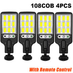 lampe rue solaire moderne led noire rechargeable ip65 clips fixation télécommande