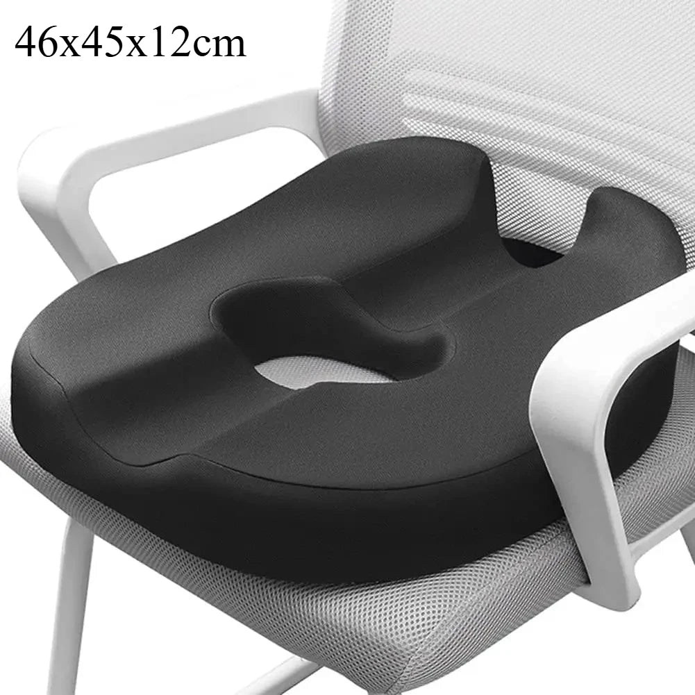 coussin soutien assise donut forme mémoire forme noir ergonomique poignée portable post partum sciatique