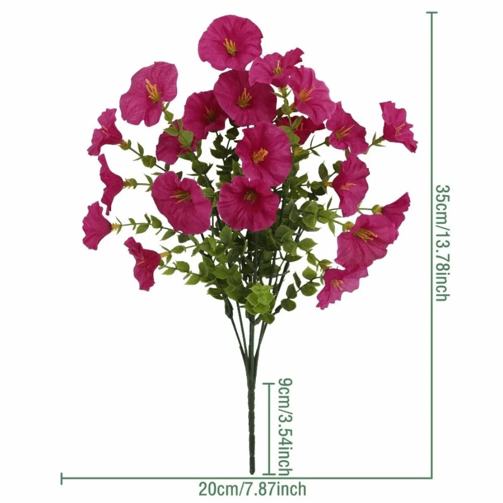 bouquet artificiel violet vert moderne décoration intérieur vase beige feuilles vertes anniversaire mariage