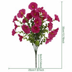 bouquet artificiel violet vert moderne décoration intérieur vase beige feuilles vertes anniversaire mariage