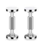 fixateur meuble moderne tasseau argenté blanc vissage adhésif antidérapant inclusion tapis feutre diamètre ajustable