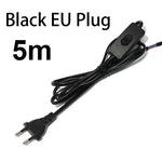 câble électrique interrupteur noir blanc moderne 1m 1.8m 3m 5m vde safe
