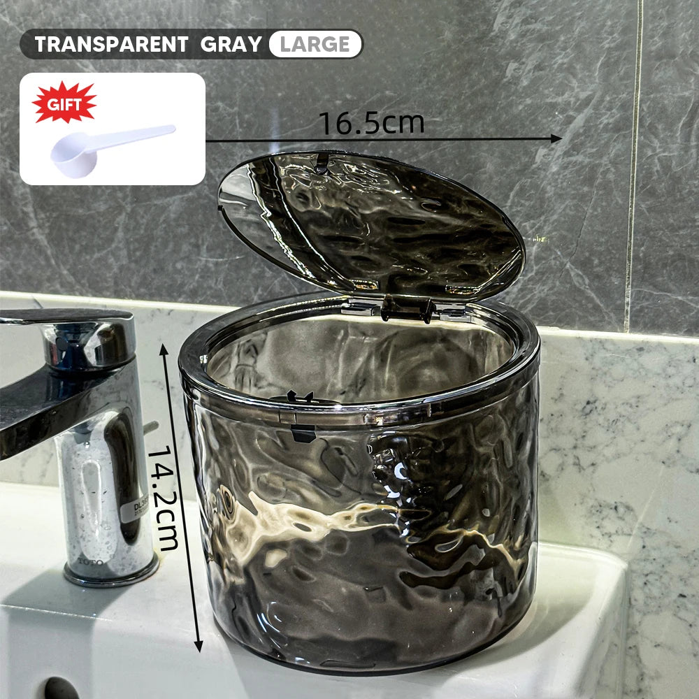 boîte rangement transparente moderne pliable respectueuse environnement serviettes produits nettoyage hygiénique poignéeversible