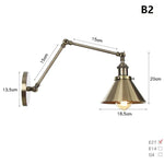 lampe murale articulée or industrielle vintage chambre cuisine salle manger