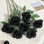 bouquet roses artificielles blanches vase cube decoration maison mariage anniversaireintérieur