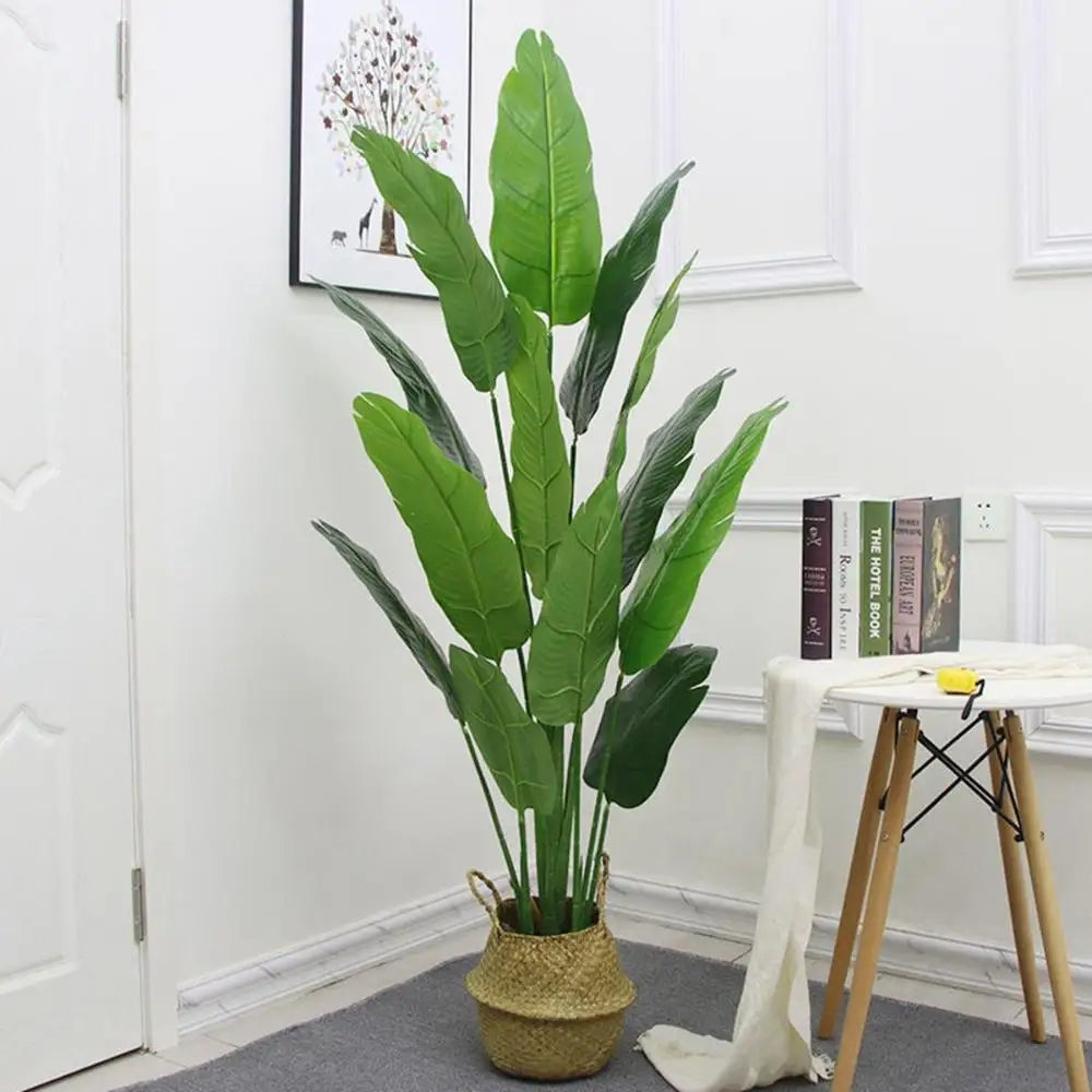 plantes artificielles ficus lyrata vertes modernes feuilles larges ovales tropicales décoration intérieure extérieure
