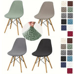 housse chaise extensible tissu motifs géométriques moderne vert gris noir festive mariage banquet