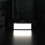lampe frontale led rechargeable usb ceinture ajustable hiking camping sécurité porteclé batterie intégrée modernes