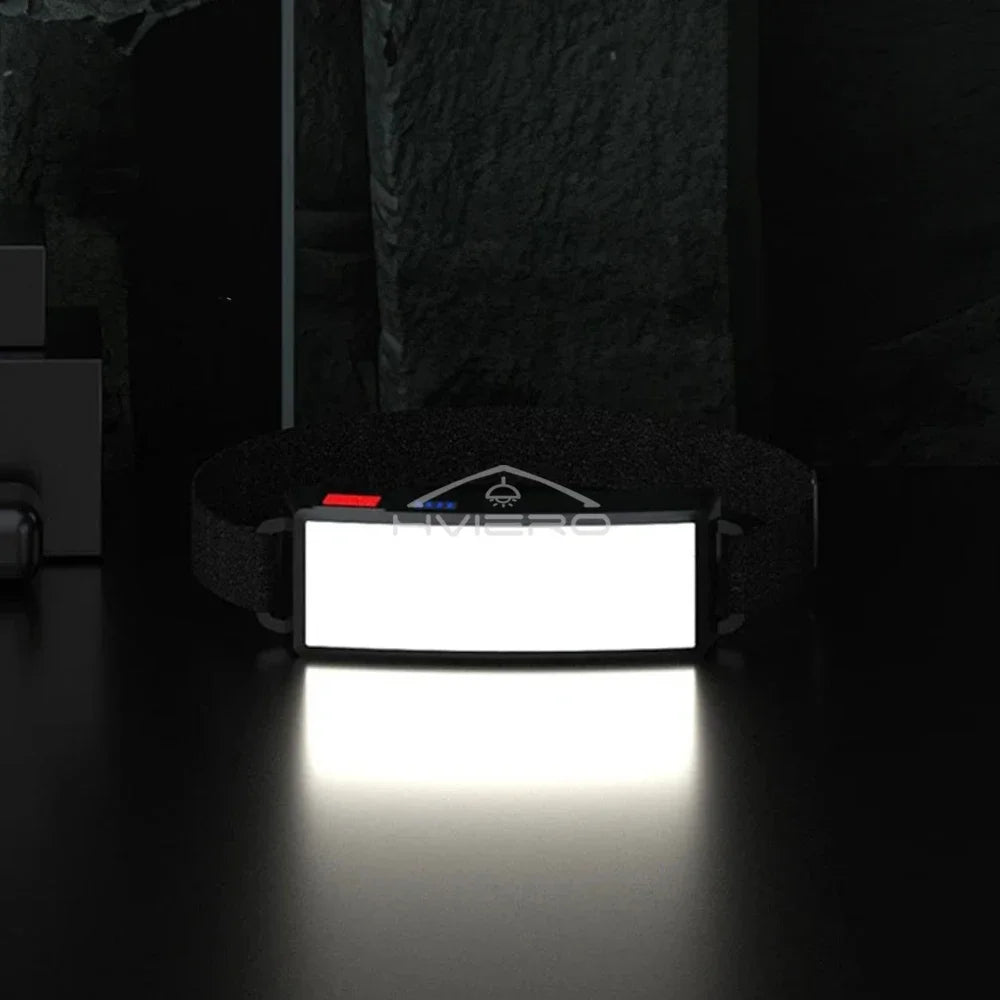 lampe frontale led rechargeable usb ceinture ajustable hiking camping sécurité porteclé batterie intégrée modernes