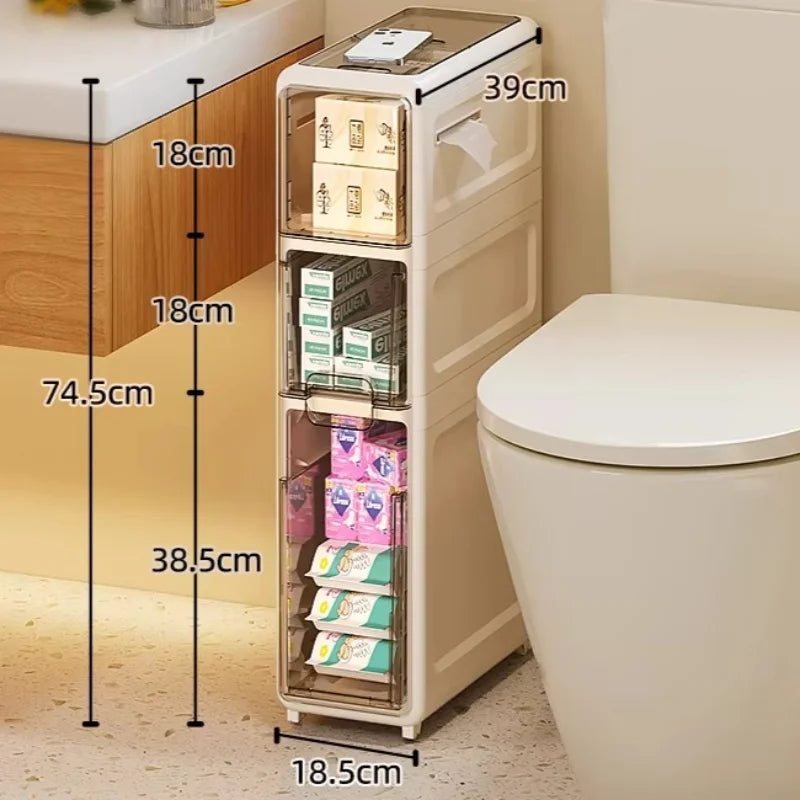 meuble rangement blanc moderne étages pieds tiroirs sans salon toilette