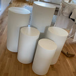 supports présentation métal blanc modernes mariage pièces différentes tailles