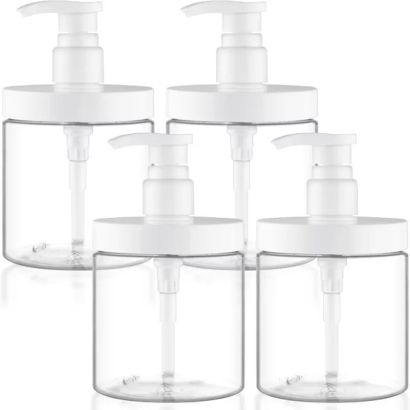 distributeur savon liquide 500 1000 ml pompe bouteille transparent moderne rechargeable