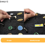 album badges noir clips métalliques simple rangement collection uniiaux épingles pochettes contenant badges scolaires