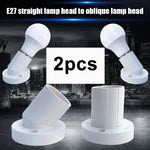 supports lampe blancs moderne rotation 45 degrés vis fixations abs matériaux