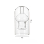 diffuseur huiles essentielles moderne forme champignon transparent vert marron rose bleu