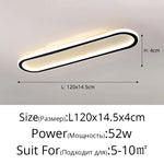 lampe led moderne blanche rectangulaire bord noir éclairage intérieur chambre salon