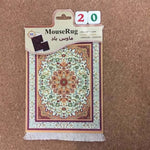 tapis souris non glissant ornements floraux rouge bleu beige dense traditionnel