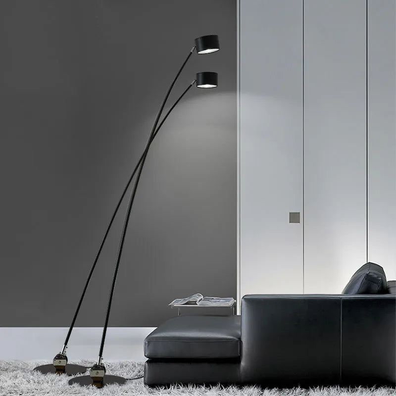 lampe sol moderne led noire 6w 10w 90v 260v interrupteur bouton chambre salonhôtel