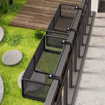 bac fleurs moderne fer forgé noir beige maille métallique clipsReusableBlackWhiteModernDesignPlantHolderSML