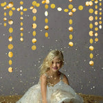 guirlande festive or disques pois transparentes noel decoration anniversaire mariage