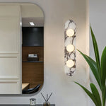 lampe murale marbre blanc noir moderne adhésif led 4000k 3000k 5000k chambre cuisine
