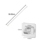 tige serviette adhésive blanc moderne télécopique 30 50cm 40 70cm 50 90cm