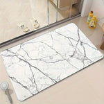 tapis moderne marbre blanc gris antidérapant imperméable salon bain rapide sècheporte