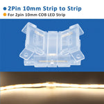 connecteurs led transparents 2pin 3pin clips câbles rgb cct cob 5v 12v 30v ul