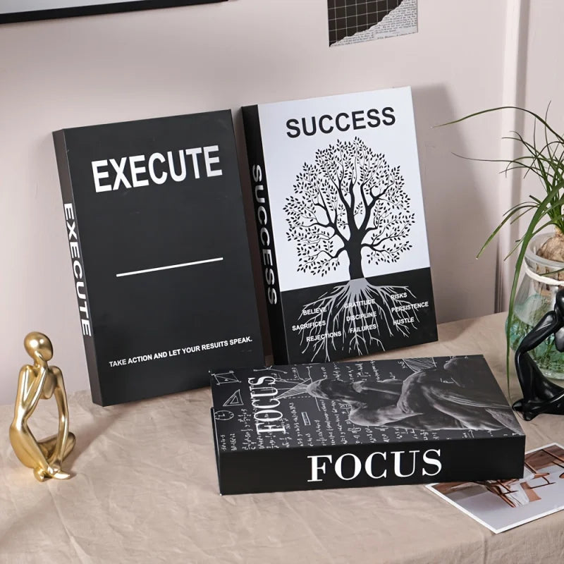 décoration intérieure livre minimaliste arbre texte noir blanc moderne